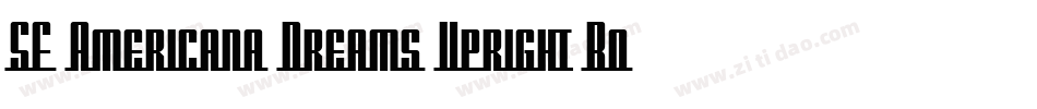 SF Americana Dreams Upright Bold字体转换